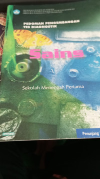 Image of Sains pedoman pengembangan tes diagnostik